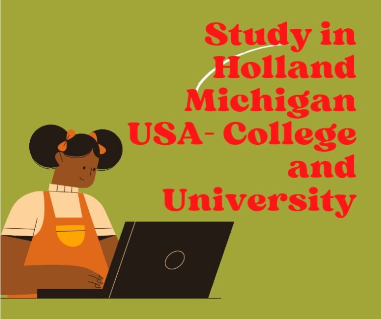 Study in Holland Michigan USA- College and University