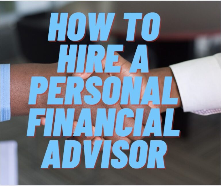 how to hire a personal financial advisor